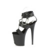 Pleaser FLAMINGO-861 Black Exotic Pole Dance High Heels