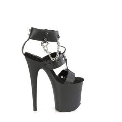 Pleaser FLAMINGO-861 Black Exotic Pole Dance High Heels