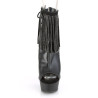 Pleaser DELIGHT-1018RSF Black Vegan Leather Ankle Boots