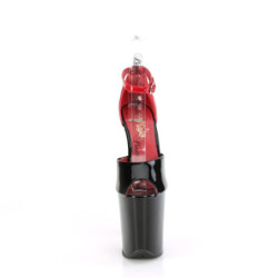 Pleaser FLAMINGO-868 Black-Red Patent Sale Women