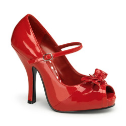 Pin Up Couture CUTIEPIE-08 Red Patent Sale Women
