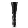Pleaser ELECTRA-2020 Black Vegan Chunky 70s Abba Boots