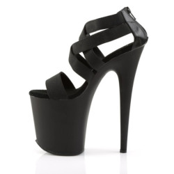 Pleaser FLAMINGO-869 Black Exotic Pole Dance High Heels