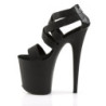 Pleaser FLAMINGO-869 Black Exotic Pole Dance High Heels