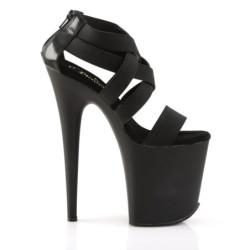 Pleaser FLAMINGO-869 Black Exotic Pole Dance High Heels