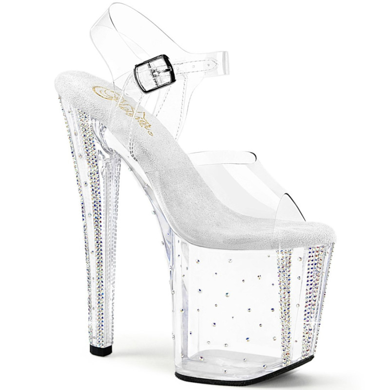 Pleaser ENCHANT-708RS-01 Platform High Heeled Pole Shoes Pleaser ENCHANT-708RS-01 Platform High Heeled Pole Shoes