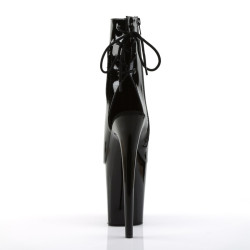 Pleaser FLAMINGO-1018 Black Patent Women Ankle Boots