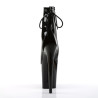 Pleaser FLAMINGO-1018 Black Patent Women Ankle Boots
