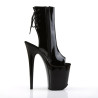 Pleaser FLAMINGO-1018 Black Patent Women Ankle Boots