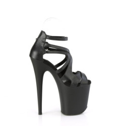 Pleaser FLAMINGO-877 Black Vegan Leather Sale Women