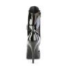 Devious INDULGE-1020 Black Patent Women's Ankle Boots