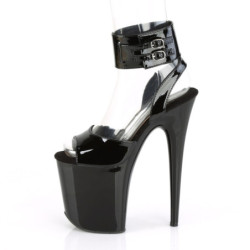 Pleaser FLAMINGO-891 Black Exotic Pole Dance High Heels