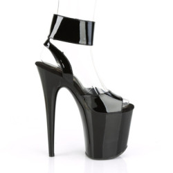 Pleaser FLAMINGO-891 Black Exotic Pole Dance High Heels