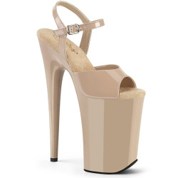 Pleaser INFINITY-909 Nude Extreme Platform High Heels
