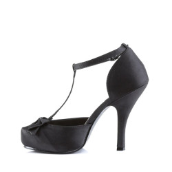 Pin Up Couture CUTIEPIE-12 Black Satin Sale Women
