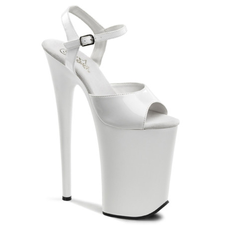 Pleaser INFINITY-909 White Extreme Platform High Heels