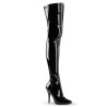 Pleaser SEDUCE-3000 Patent Stiletto Heeled Thigh Boots