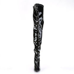 Pleaser SEDUCE-3000 Patent Stiletto Heeled Thigh Boots