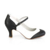 Pin Up Couture FLAPPER-25 Black White Spectator Pumps