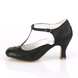 Pin Up Couture FLAPPER-26 Black Spectator Retro Pumps