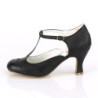 Pin Up Couture FLAPPER-26 Black Spectator Retro Pumps
