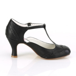 Pin Up Couture FLAPPER-26 Black Spectator Retro Pumps