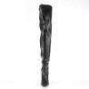 Pleaser SEDUCE-3000 Vegan Stiletto Heeled Thigh Boots