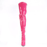 Pleaser SEDUCE-3000 Pink Stiletto Heeled Thigh Boots