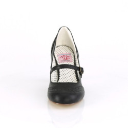 Pin Up Couture FLAPPER-32 Black Spectator Retro Pumps