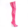Pleaser SEDUCE-3000 Pink Stiletto Heeled Thigh Boots