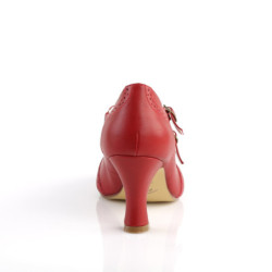 Pin Up Couture FLAPPER-35 Red Spectator Retro Pumps