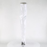 Pleaser SEDUCE-3000 White Stiletto Heeled Thigh Boots