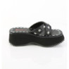 Demonia FLIP-05 Black Vegan Platform Women Mules