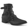 Demonia WARLOCK-50-B Black Vegan Winklepicker Men Boots
