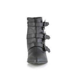 Demonia WARLOCK-50-B Black Vegan Winklepicker Men Boots