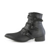 Demonia WARLOCK-50-B Black Vegan Winklepicker Men Boots