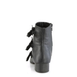Demonia WARLOCK-50-B Black Vegan Winklepicker Men Boots