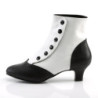 Bordello FLORA-1023 White Black Vegan Women Boots