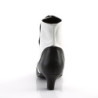 Bordello FLORA-1023 White Black Vegan Women Boots