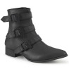 Demonia WARLOCK-50-C Black Vegan Winklepicker Men Boots