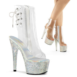 Pleaser BEJEWELED-1018DM-7 Transparent Silver Strass