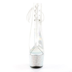 Pleaser BEJEWELED-1018DM-7 Transparent Silver Strass