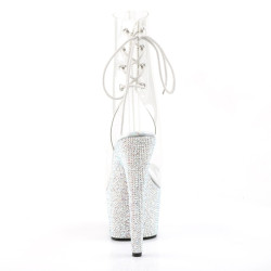 Pleaser BEJEWELED-1018DM-7 Transparent Silver Strass