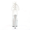 Pleaser BEJEWELED-1018DM-7 Transparent Silver Strass