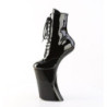Pleaser FORBIDDEN-1020 Black Patent Heeled Ankle Boots