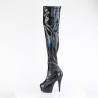 Pleaser DELIGHT-3000HWR Black Hologram Patent Sale Women