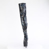 Pleaser DELIGHT-3000HWR Black Hologram Patent Sale Women