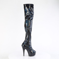 Pleaser DELIGHT-3000HWR Black Hologram Patent Sale Women