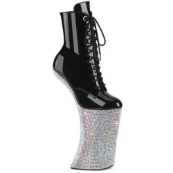 Pleaser FORBIDDEN-1020BEJ Ankle Boots