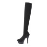 Pleaser DELIGHT-3002-1 Black Knit Fabric Sale Women